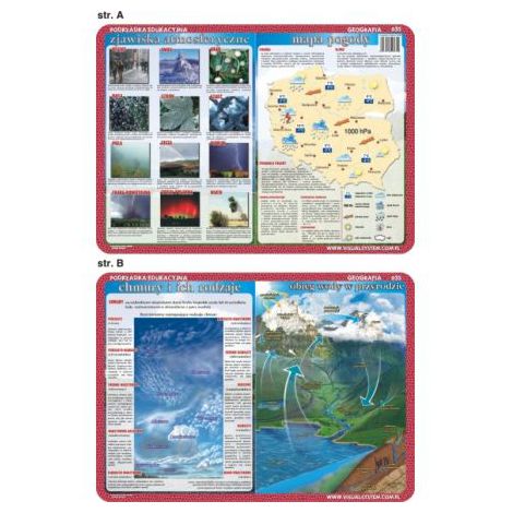 Podkładka edukacyjna Visual System Geografia, Pogoda